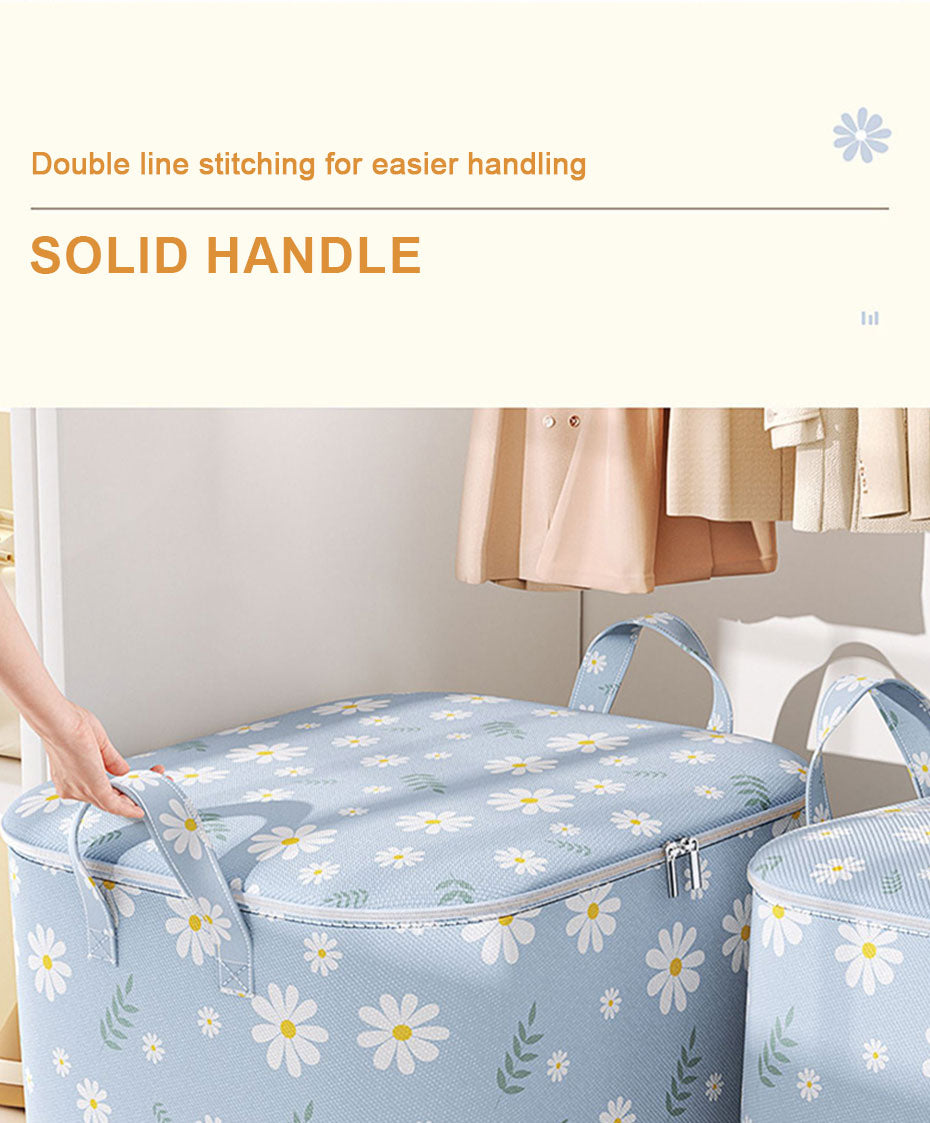 Household Large Capacity Moisture-proof Thickened Cotton Quilt Bag 210L Clothing Sorting Bag Luggage Moving and Packing Bag