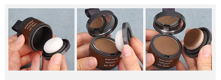 MAYCHEER Hairline Powder Instantly Cover Grey Hair Roots Hair Powder for Covering Grey Hair Maycheer Hairline Shadow Powder