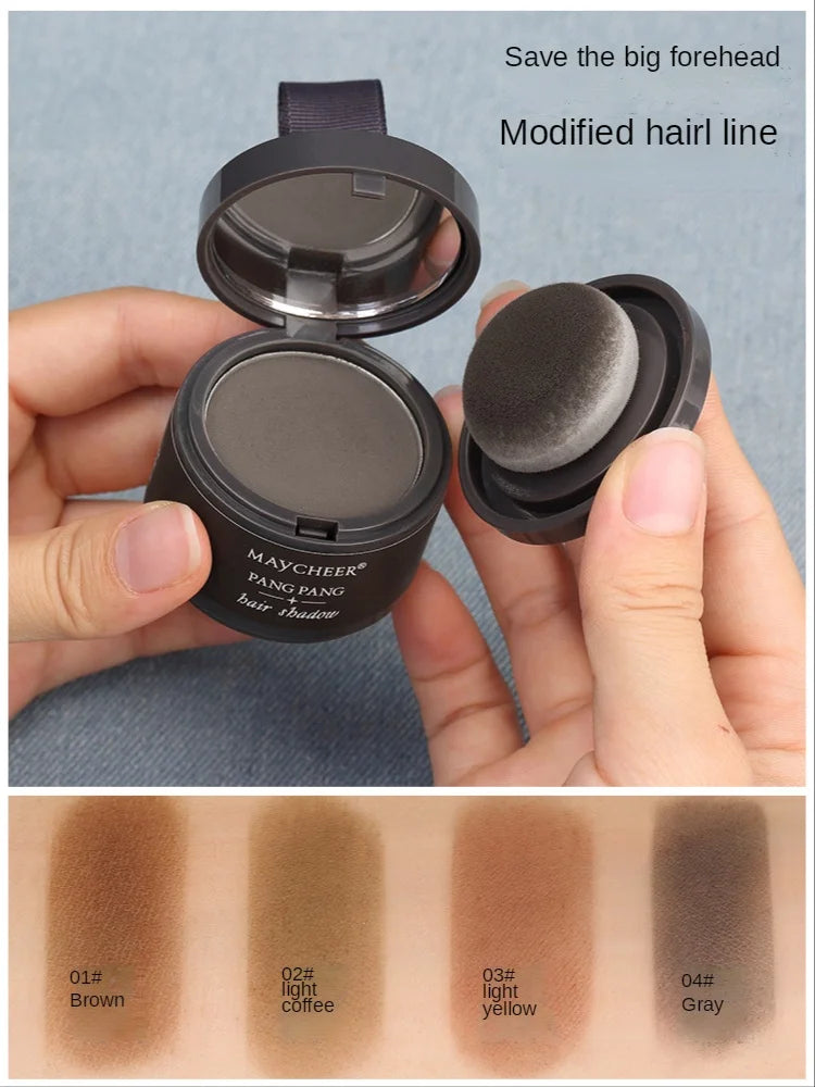 MAYCHEER Hairline Powder Instantly Cover Grey Hair Roots Hair Powder for Covering Grey Hair Maycheer Hairline Shadow Powder