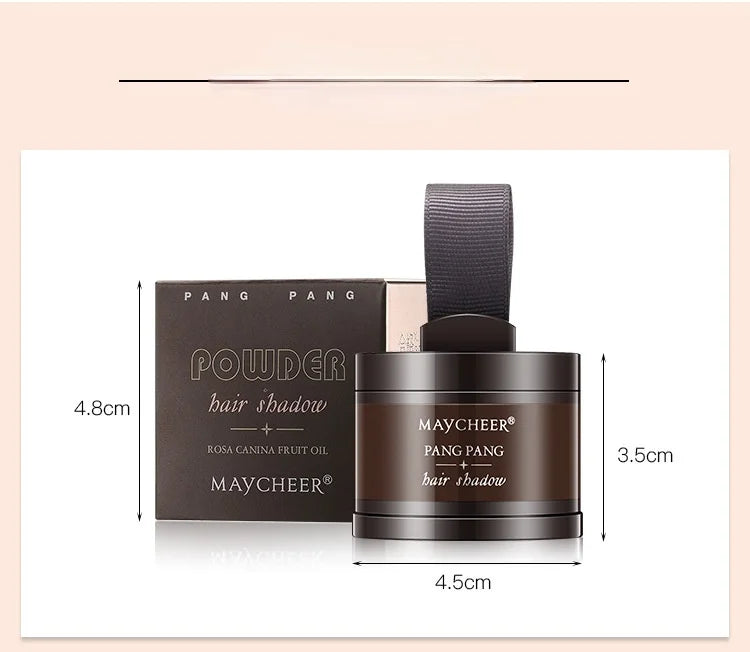 MAYCHEER Hairline Powder Instantly Cover Grey Hair Roots Hair Powder for Covering Grey Hair Maycheer Hairline Shadow Powder