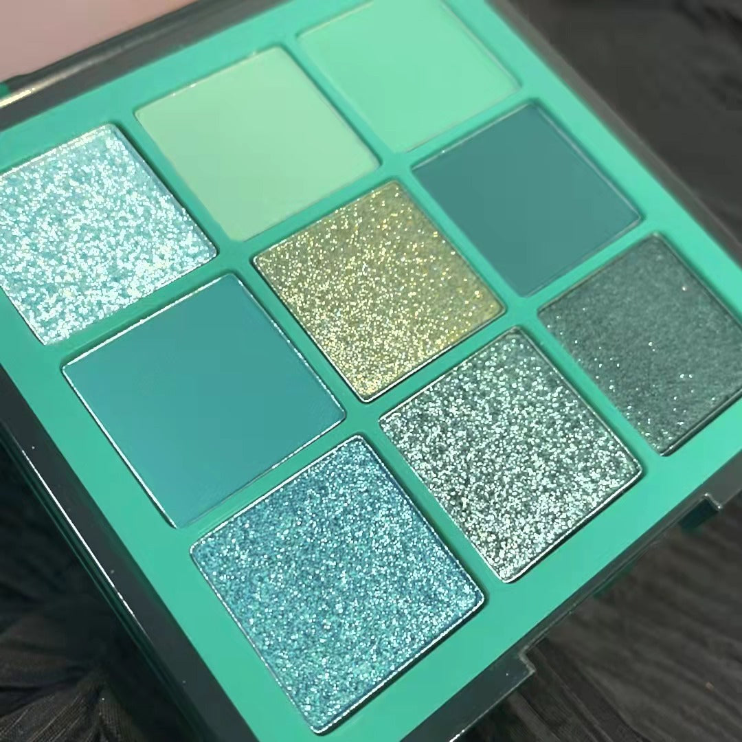New Avocados Green Pearlescent Eyeshadow Palette Guacamole Glitter Sequins Brighten Eye Grooming Female Cosmetic Makeup Palette