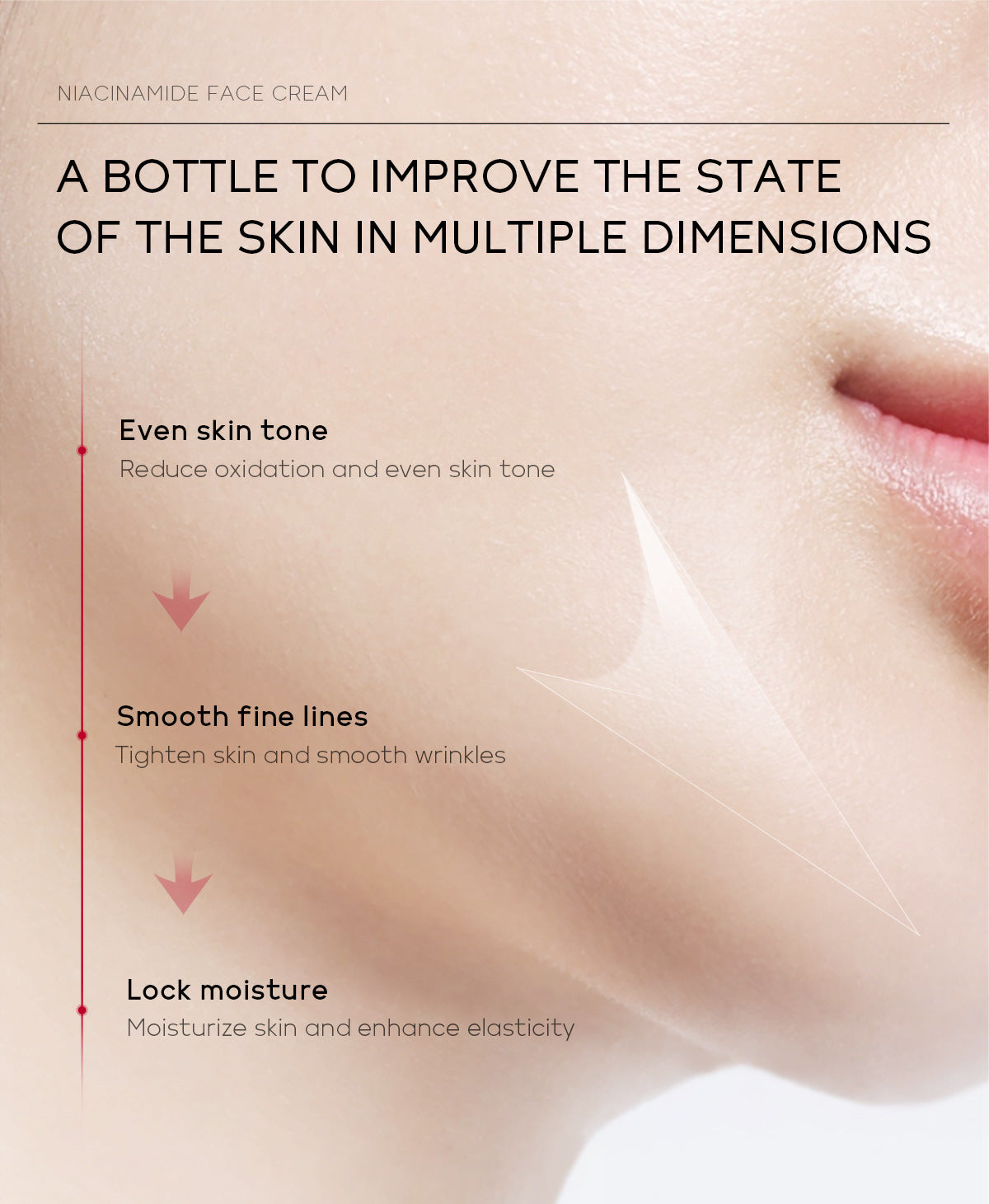 Laikou Niacinamide Whitening Cream Oil Control Oil Control Anti-wrinkle Moisturizing Facial Cream Korean Skin Care Cosmetics 30g