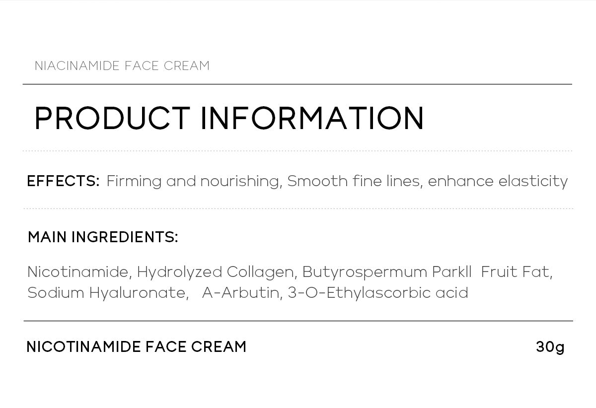 Laikou Niacinamide Whitening Cream Oil Control Oil Control Anti-wrinkle Moisturizing Facial Cream Korean Skin Care Cosmetics 30g