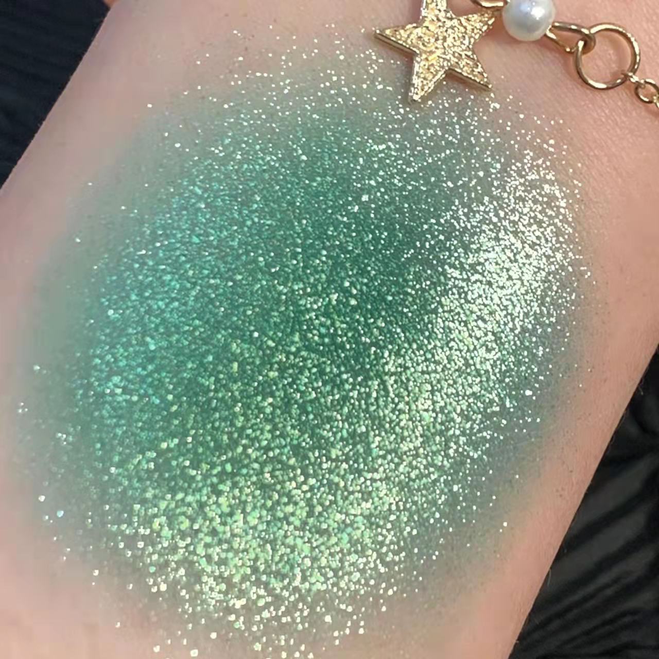 New Avocados Green Pearlescent Eyeshadow Palette Guacamole Glitter Sequins Brighten Eye Grooming Female Cosmetic Makeup Palette