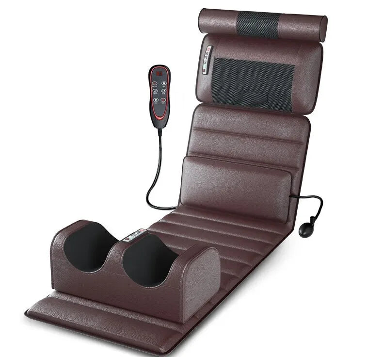 Massage Mattress Electric Full Body With Heating Hand Control Shoulder Neck Waist Airbag Back Kneading vibration Massage Cushion