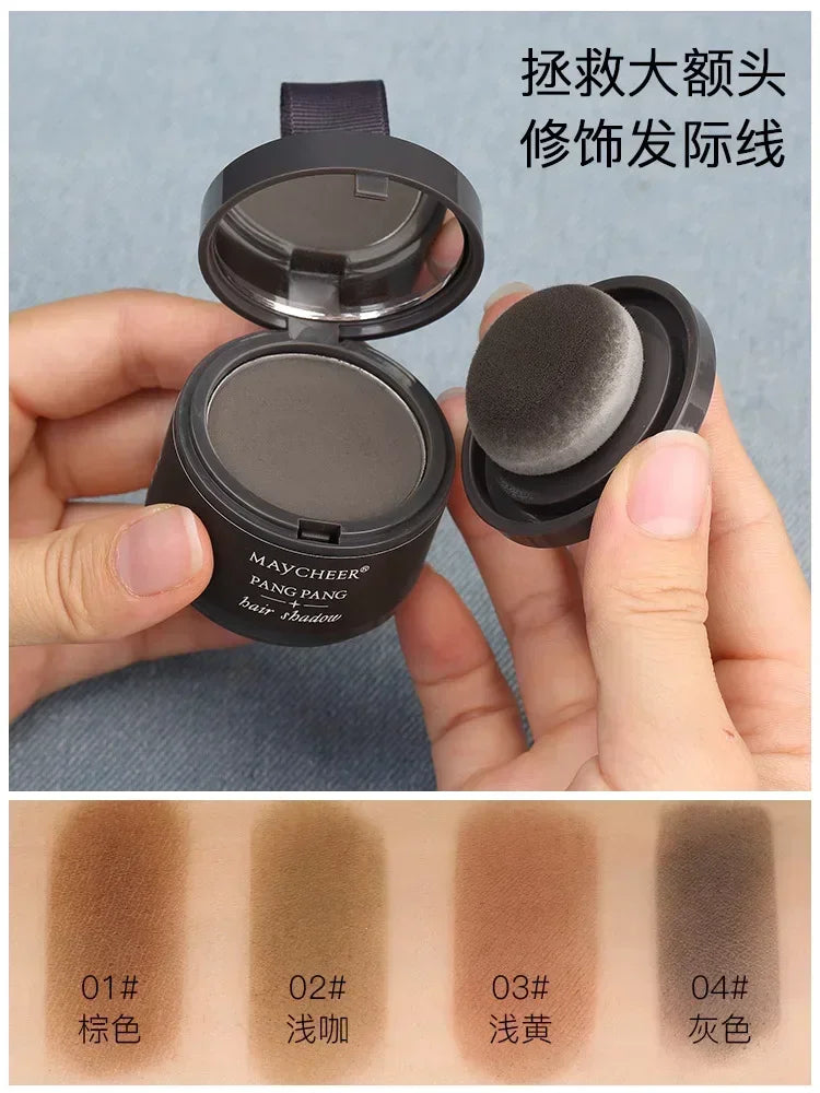 MAYCHEER Hairline Powder Instantly Cover Grey Hair Roots Hair Powder for Covering Grey Hair Maycheer Hairline Shadow Powder