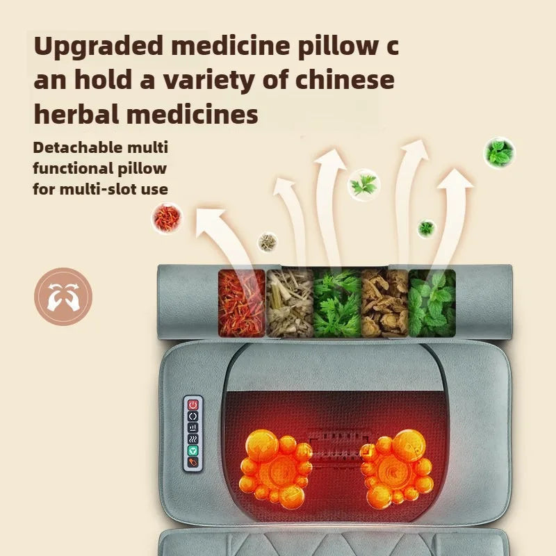 Massage Mattress Electric Full Body With Heating Hand Control Shoulder Neck Waist Airbag Back Kneading vibration Massage Cushion