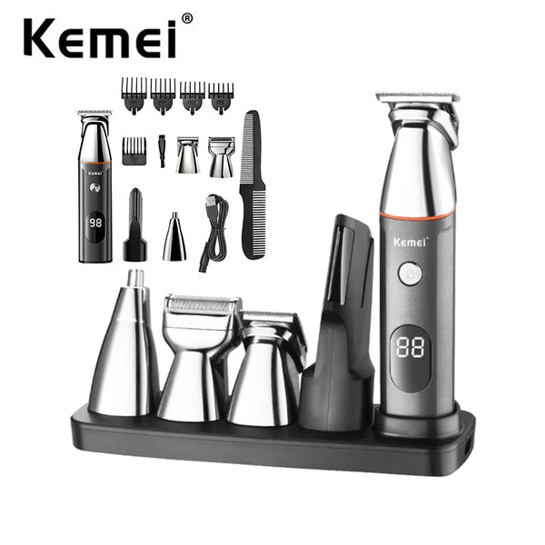 Kemei Cordless Hair Clipper Beard Trimmer