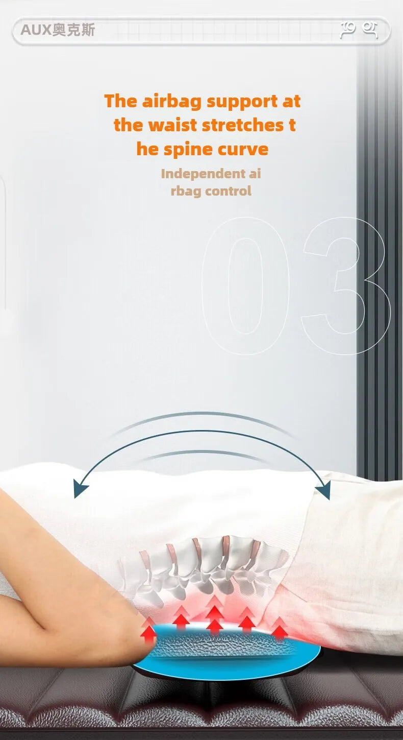 Massage Mattress Electric Full Body With Heating Hand Control Shoulder Neck Waist Airbag Back Kneading vibration Massage Cushion