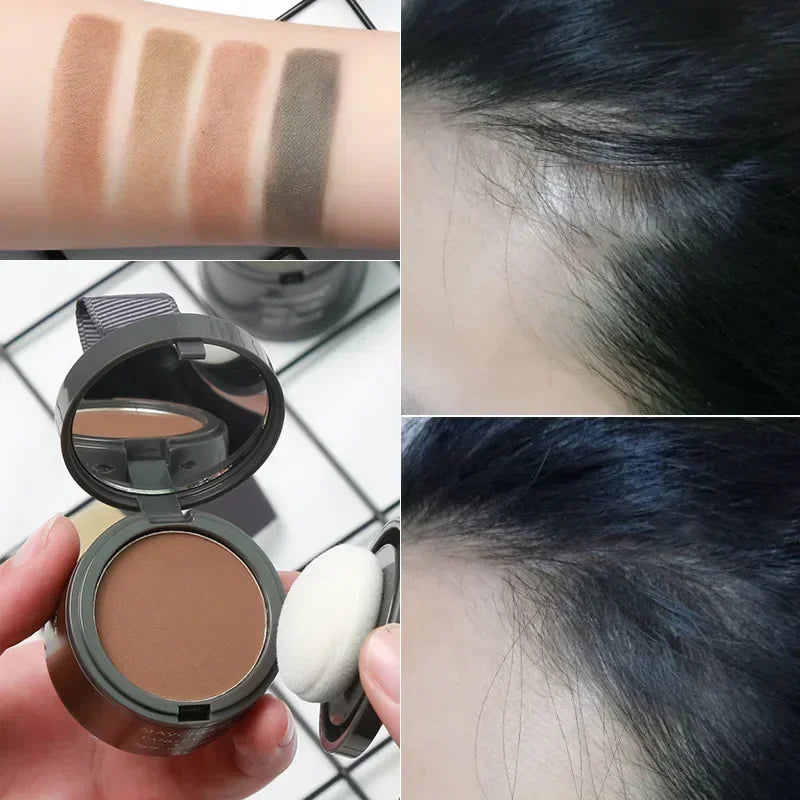 MAYCHEER Hairline Powder Instantly Cover Grey Hair Roots Hair Powder for Covering Grey Hair Maycheer Hairline Shadow Powder