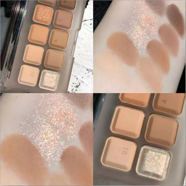 SWEET MINTSW010 Color Palette 10 Color Eyeshadow Development All-in-one Long Lasting Touch up Face Makeup