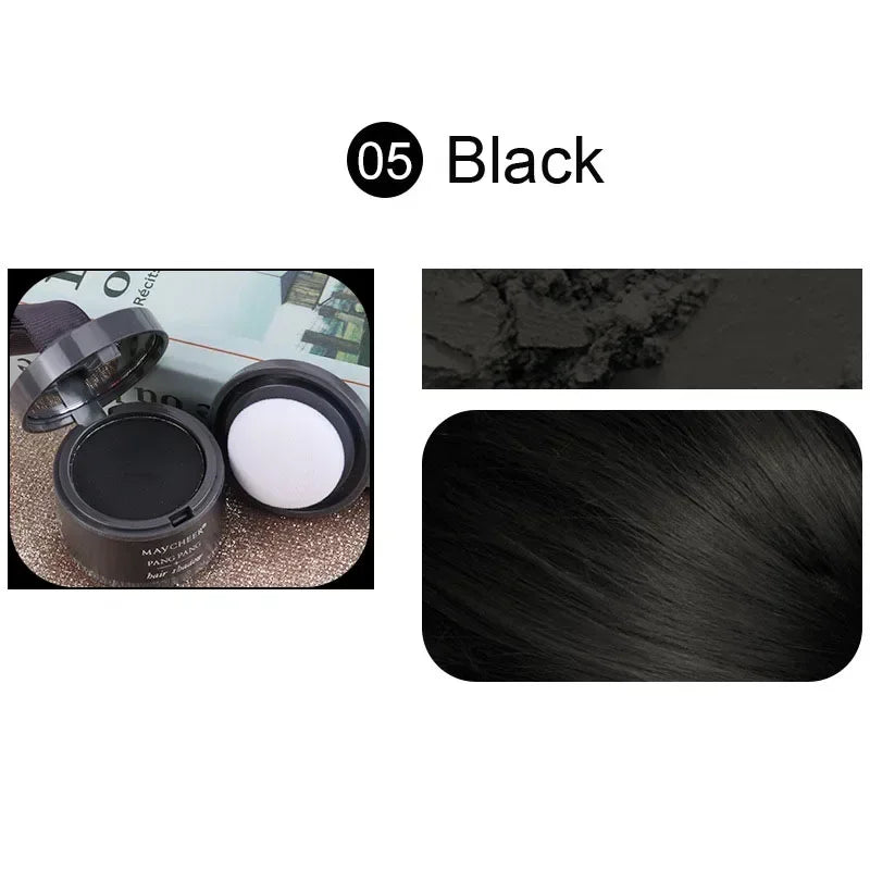 MAYCHEER Hairline Powder Instantly Cover Grey Hair Roots Hair Powder for Covering Grey Hair Maycheer Hairline Shadow Powder
