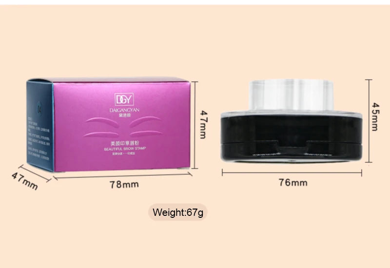 Eyebrow Powder Stamp Tint Stencil Kit Cosmetics Professional Makeup Waterproof Eye Brow Stamp Lift Eyebrow Enhancers Stencil Kit