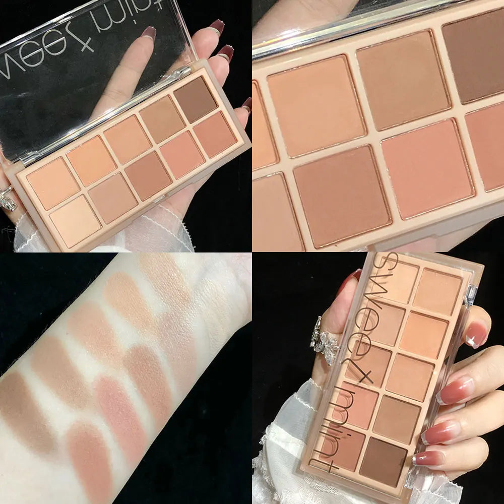 SWEET MINTSW010 Color Palette 10 Color Eyeshadow Development All-in-one Long Lasting Touch up Face Makeup
