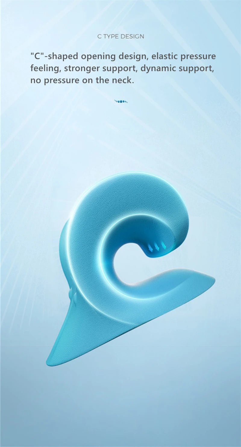 Neck and Shoulder Relaxer Corrector Vertebra Massager Cloud Pillow Cervical Stretcher Acupressure Point Relief Pain Traction