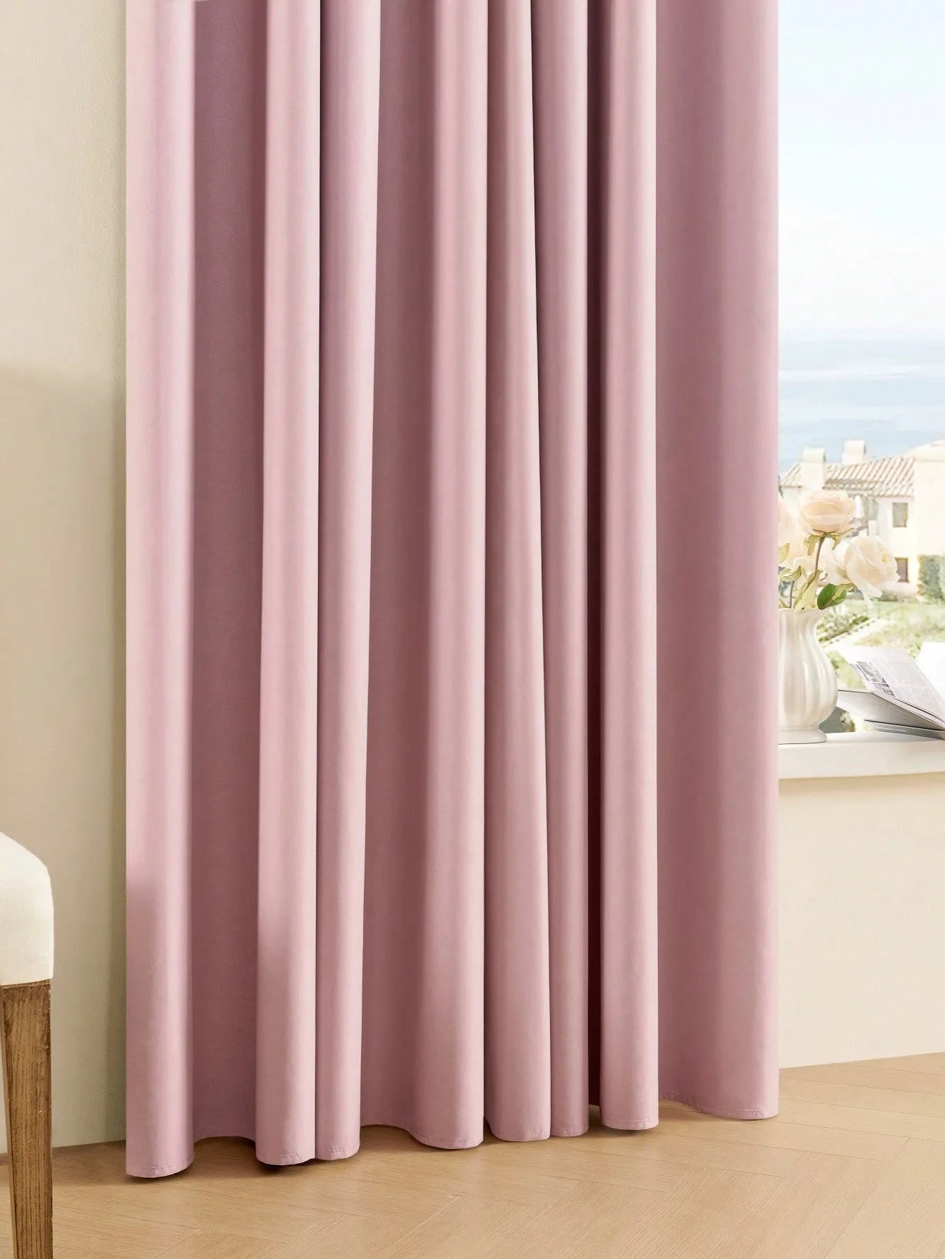 2pcs 100% Blackout Curtains, Thermal Insulated Window Drapes, Window Curtains for Living Room, Bedroom, Kitchen Home Decoration
