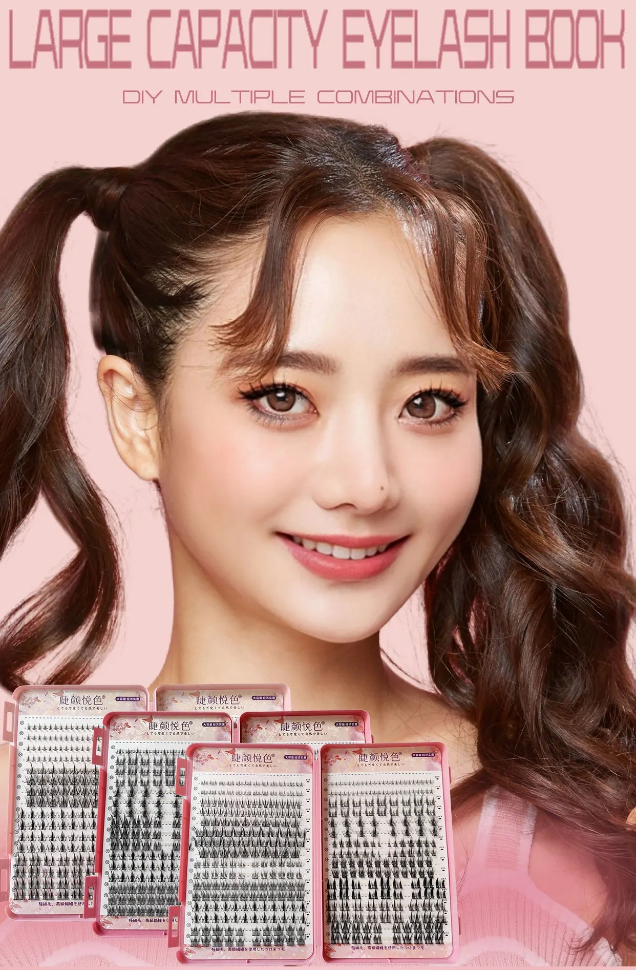 False Eyelashes Mix 32 Rows High-capacity Natural DIY Extension Supplies Lashes Cluster Multi Style Fusion Professional Makeup