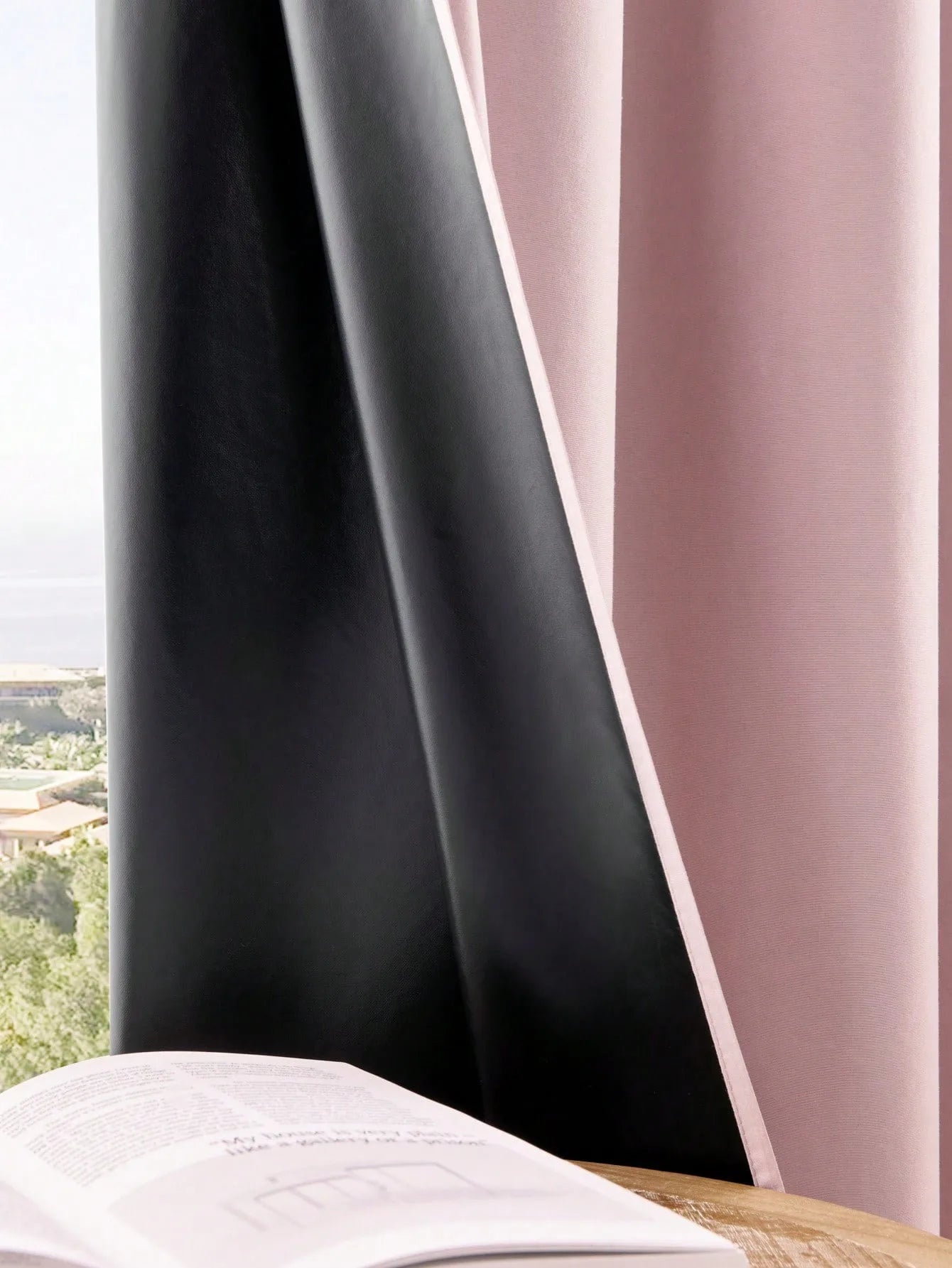 2pcs 100% Blackout Curtains, Thermal Insulated Window Drapes, Window Curtains for Living Room, Bedroom, Kitchen Home Decoration