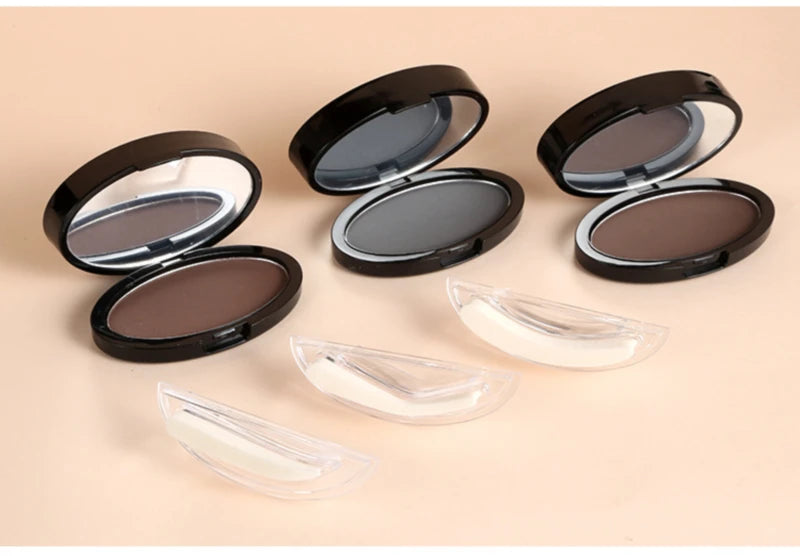 Eyebrow Powder Stamp Tint Stencil Kit Cosmetics Professional Makeup Waterproof Eye Brow Stamp Lift Eyebrow Enhancers Stencil Kit
