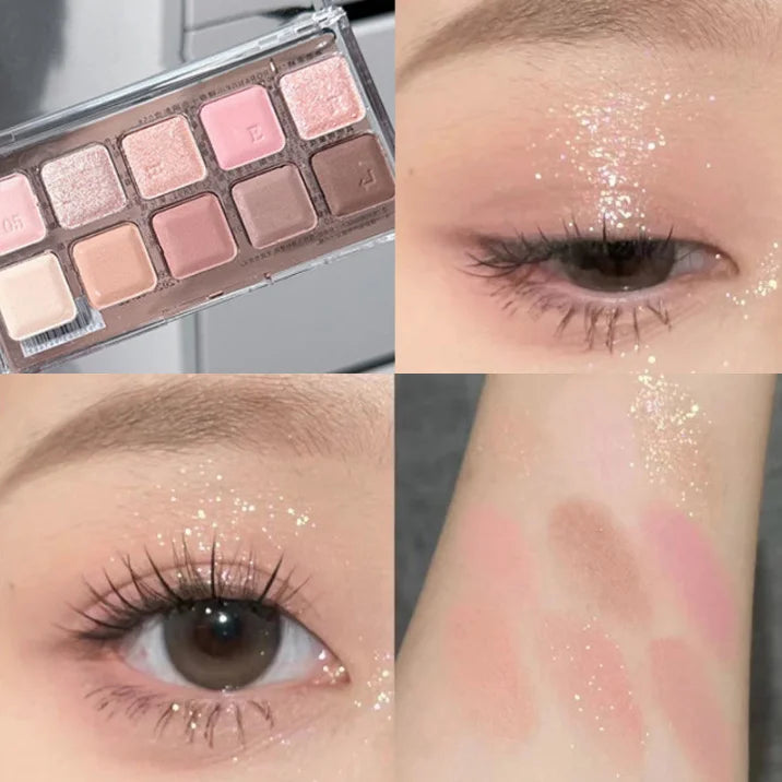 SWEET MINTSW010 Color Palette 10 Color Eyeshadow Development All-in-one Long Lasting Touch up Face Makeup
