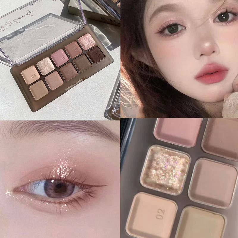 SWEET MINTSW010 Color Palette 10 Color Eyeshadow Development All-in-one Long Lasting Touch up Face Makeup