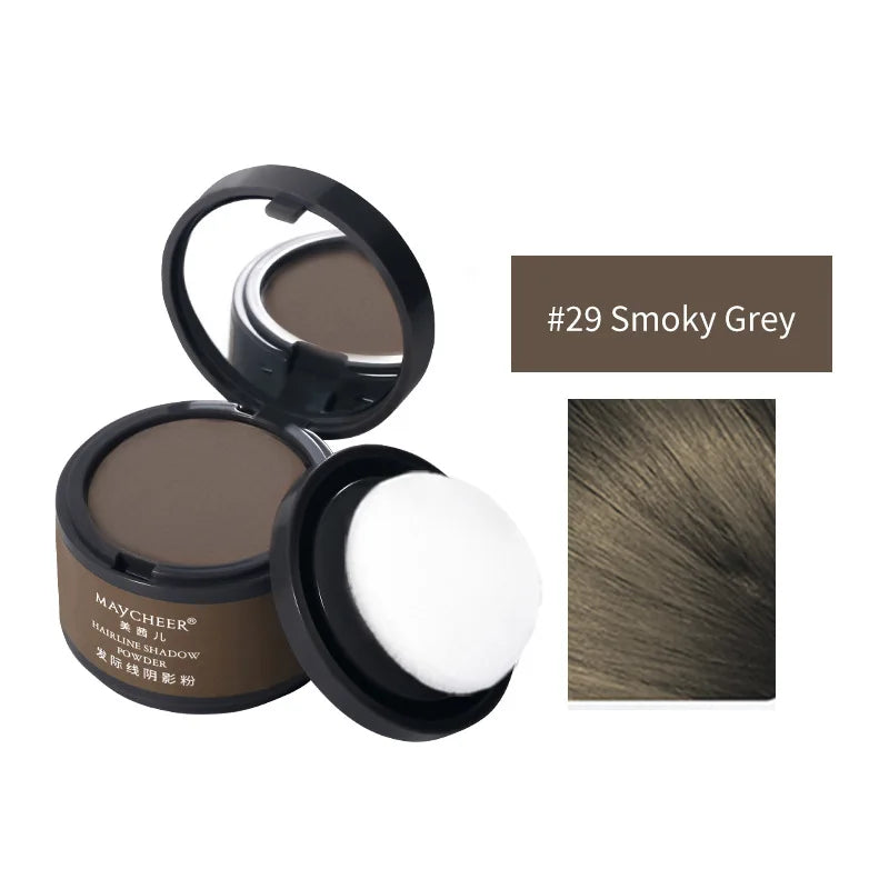 MAYCHEER Hairline Powder Instantly Cover Grey Hair Roots Hair Powder for Covering Grey Hair Maycheer Hairline Shadow Powder