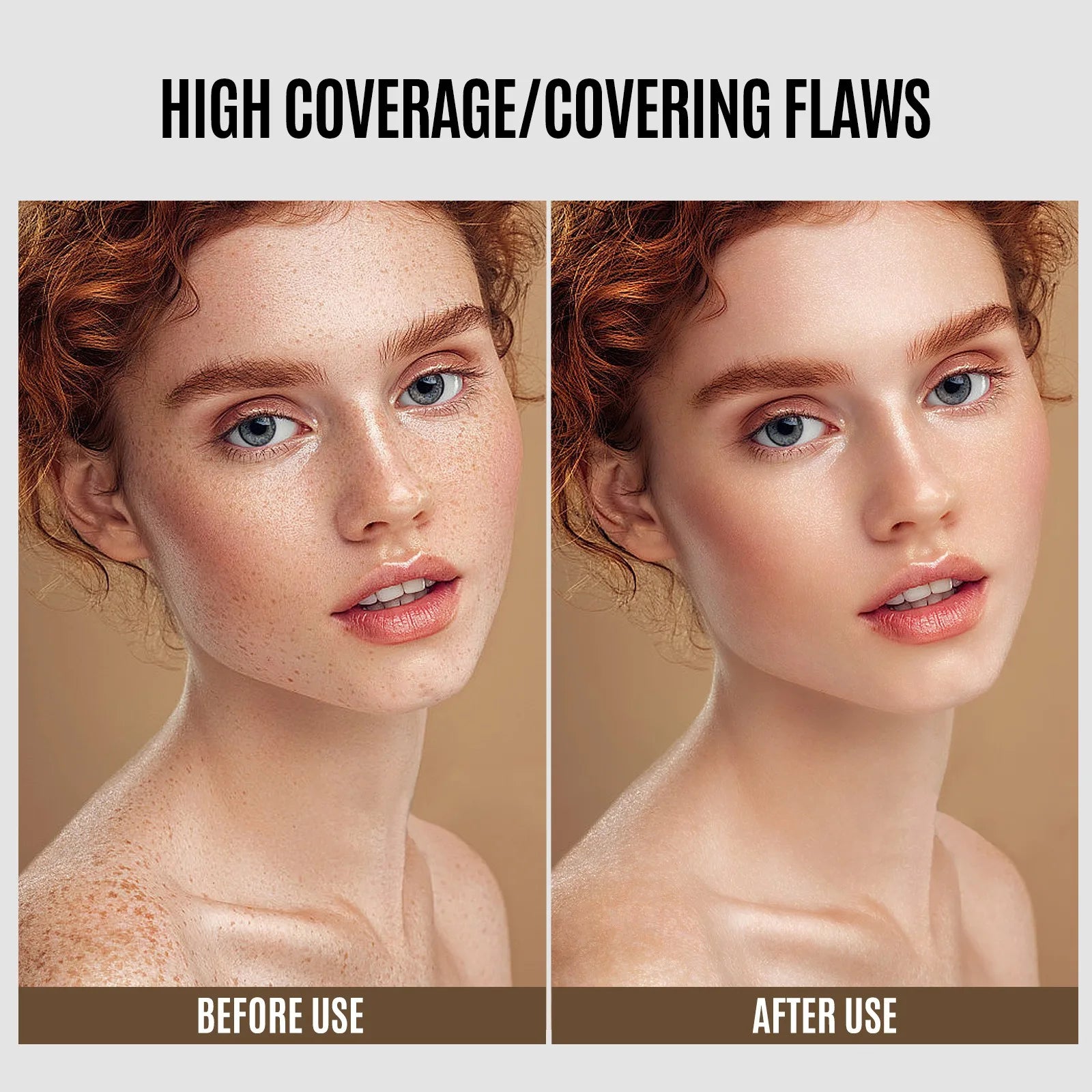 Full Cover Matte Foundation Lasting Moisturizing Brighten Concealer Liquid Foundation Waterproof CC Cream Base Makeup Cosmetics