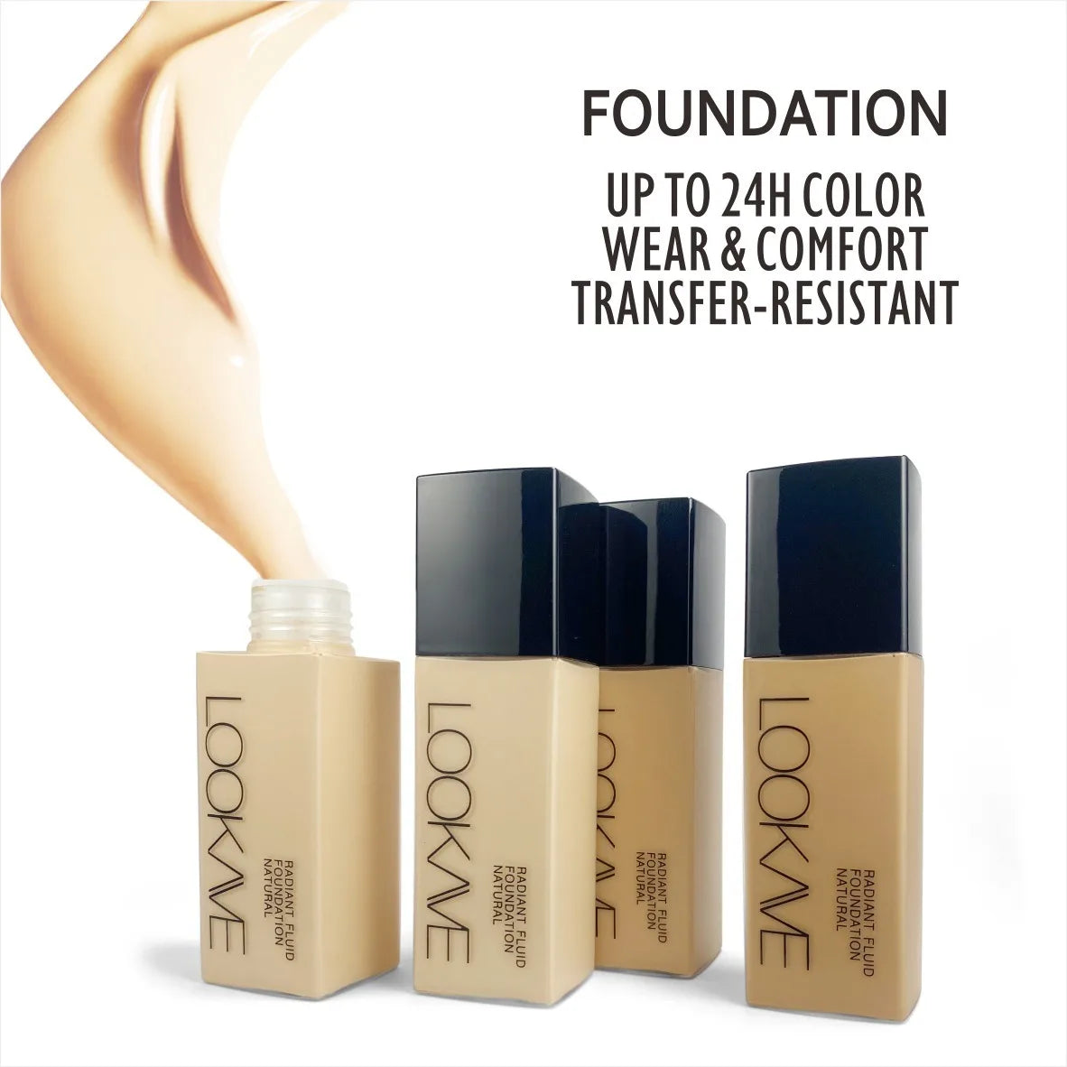 Full Cover Matte Foundation Lasting Moisturizing Brighten Concealer Liquid Foundation Waterproof CC Cream Base Makeup Cosmetics