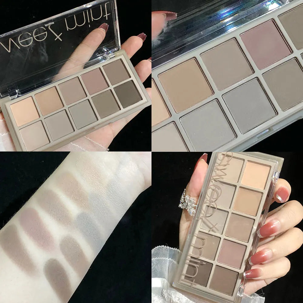 SWEET MINTSW010 Color Palette 10 Color Eyeshadow Development All-in-one Long Lasting Touch up Face Makeup