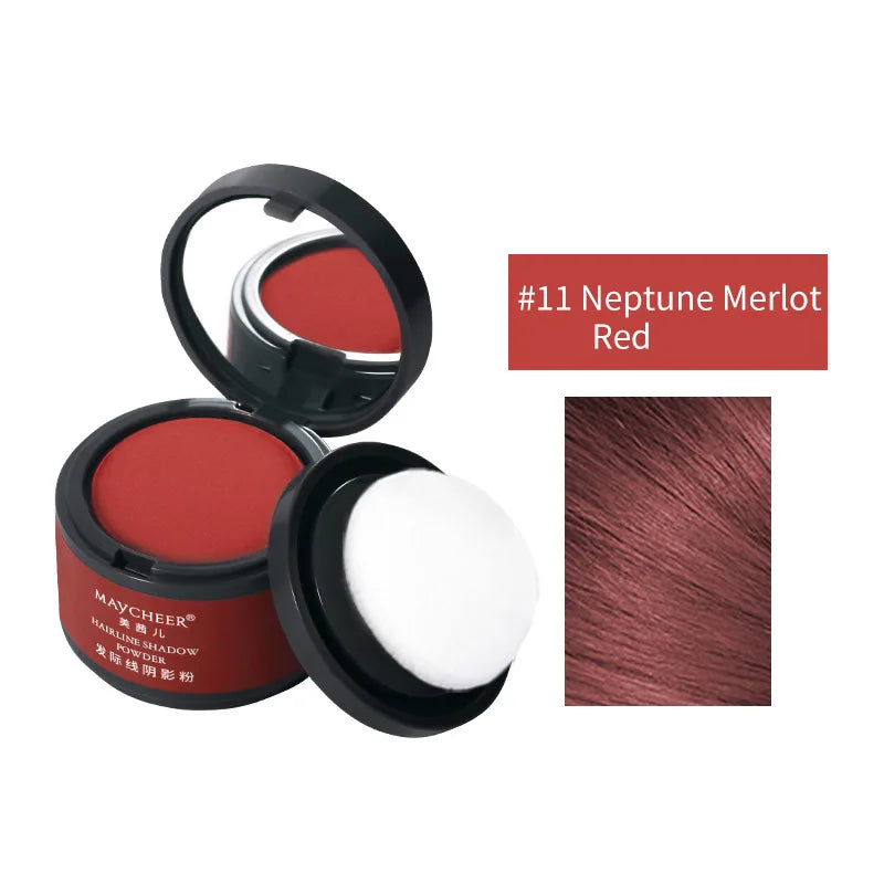 MAYCHEER Hairline Powder Instantly Cover Grey Hair Roots Hair Powder for Covering Grey Hair Maycheer Hairline Shadow Powder