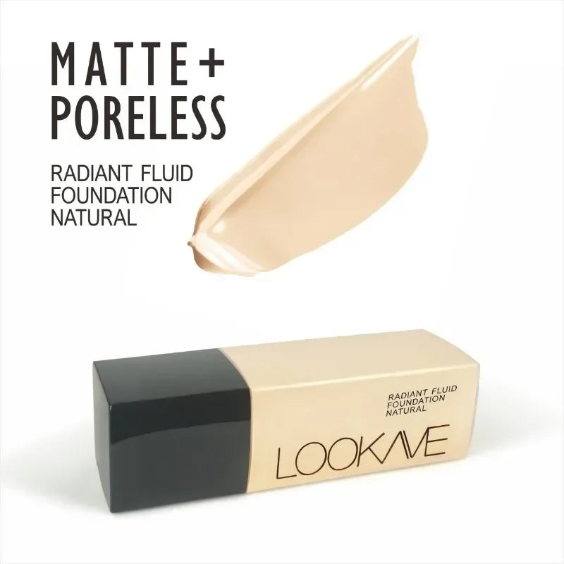 Full Cover Matte Foundation Lasting Moisturizing Brighten Concealer Liquid Foundation Waterproof CC Cream Base Makeup Cosmetics