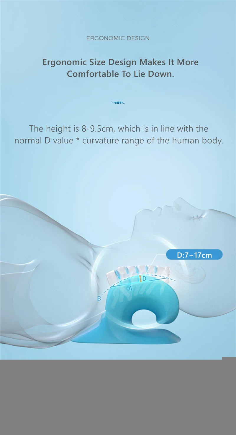 Neck and Shoulder Relaxer Corrector Vertebra Massager Cloud Pillow Cervical Stretcher Acupressure Point Relief Pain Traction