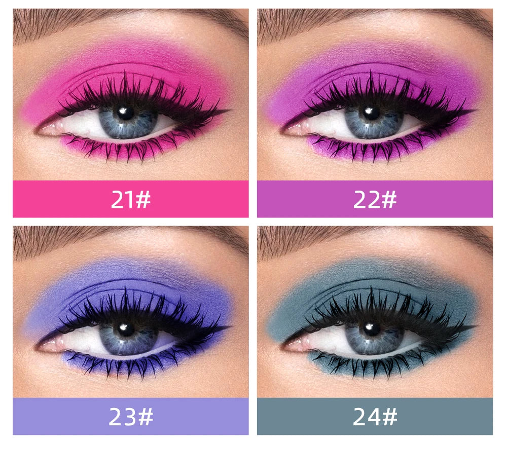 QIBEST 8 Color Matte Liquid Eyeshadow Stick Waterproof Long-Lasting Metallic Pigment Easy To Makeup Professional Eyeshadow Blush