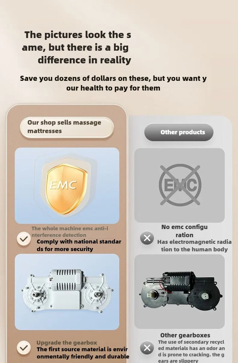 Massage Mattress Electric Full Body With Heating Hand Control Shoulder Neck Waist Airbag Back Kneading vibration Massage Cushion