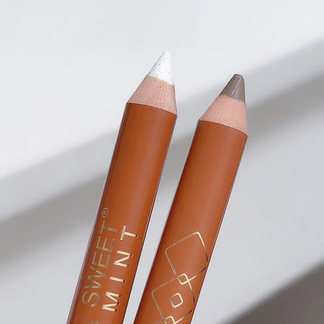 Double Head Face Contour Pen Matte White Highlighting Contour Stick Brightening Skin Tone Concealer Pencil Face Bronzers Makeup