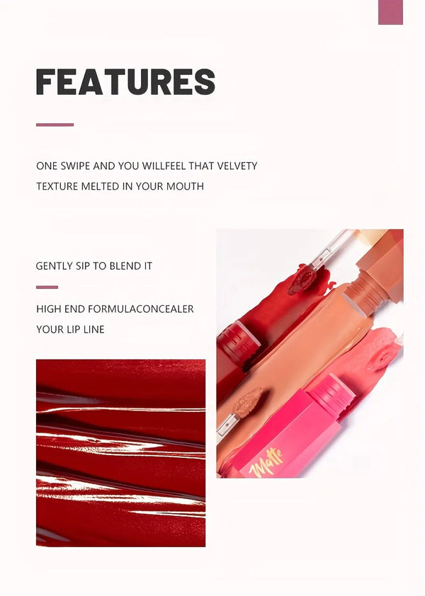 Christmas Lip Makeup 14 Color Super Matte Velvet Long Lasting Lip Gloss Liquid Lipstick Lip Cream Gift for Girls