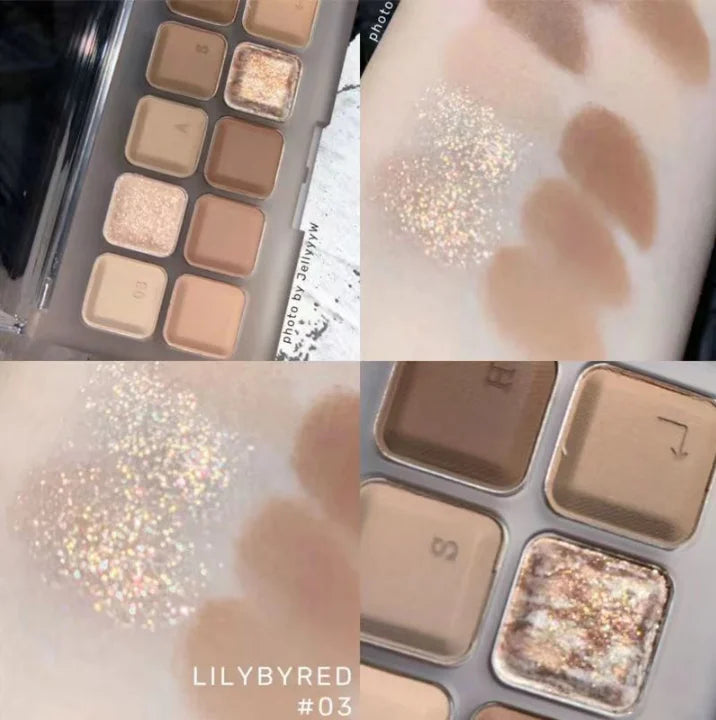 SWEET MINTSW010 Color Palette 10 Color Eyeshadow Development All-in-one Long Lasting Touch up Face Makeup