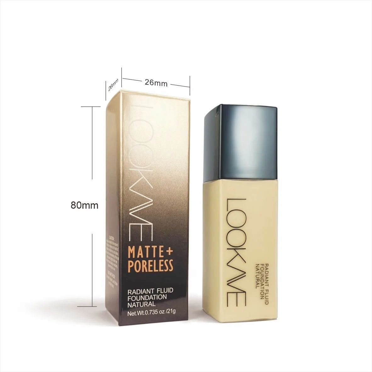 Full Cover Matte Foundation Lasting Moisturizing Brighten Concealer Liquid Foundation Waterproof CC Cream Base Makeup Cosmetics