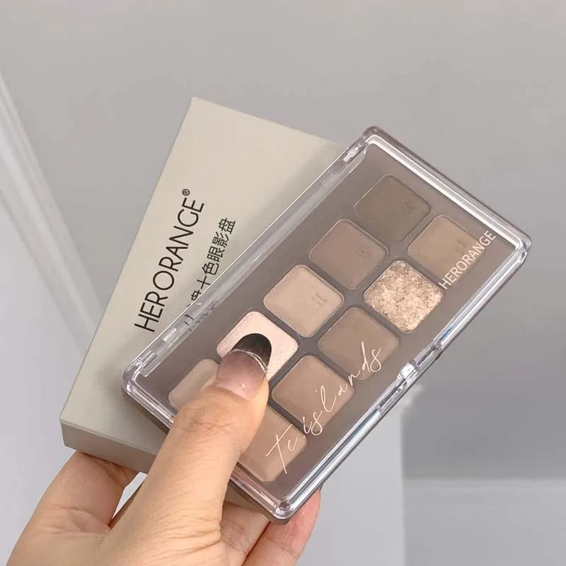 SWEET MINTSW010 Color Palette 10 Color Eyeshadow Development All-in-one Long Lasting Touch up Face Makeup