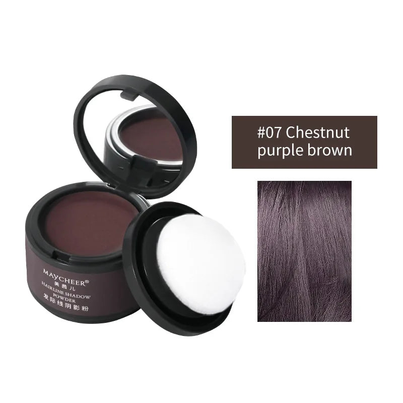 MAYCHEER Hairline Powder Instantly Cover Grey Hair Roots Hair Powder for Covering Grey Hair Maycheer Hairline Shadow Powder
