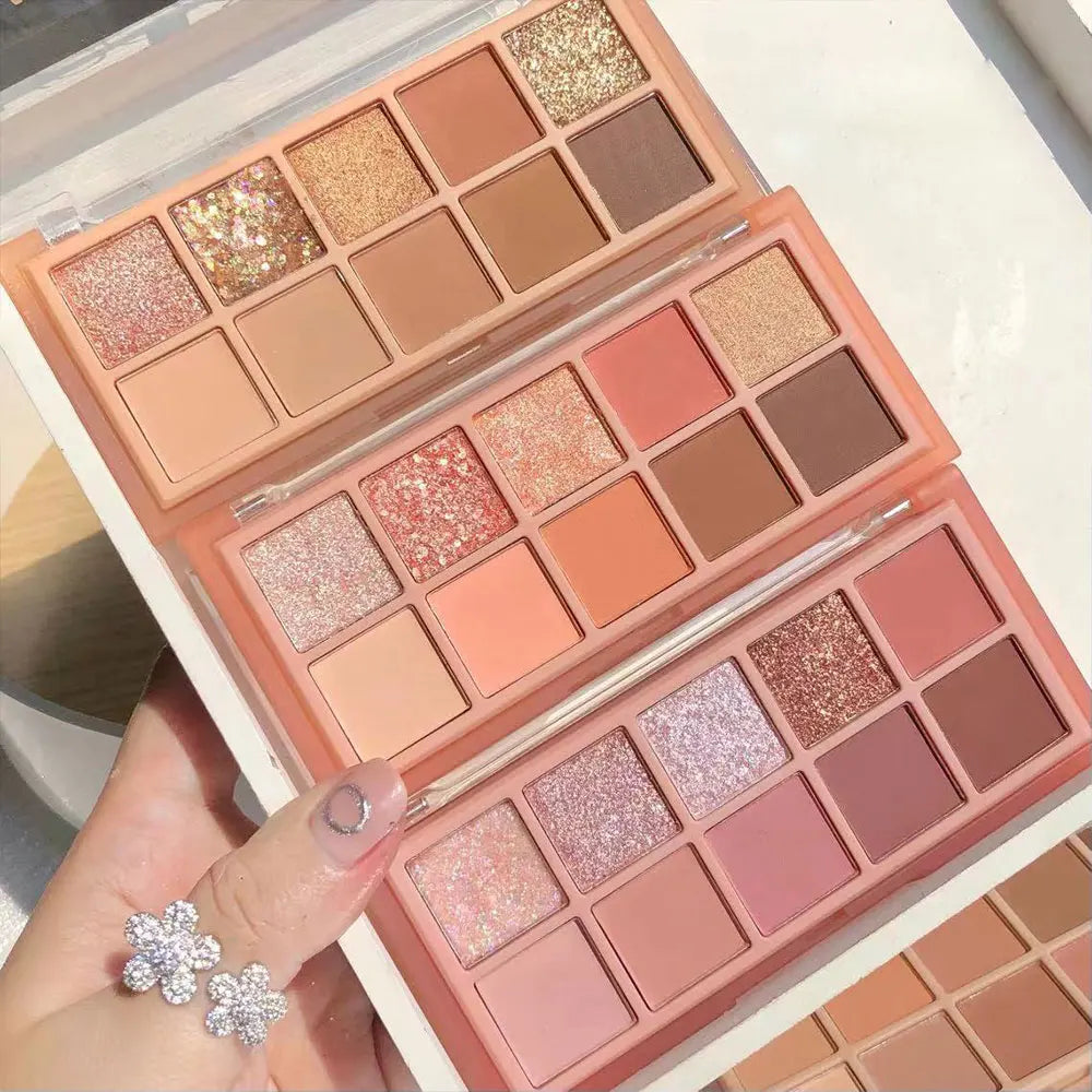 SWEET MINTSW010 Color Palette 10 Color Eyeshadow Development All-in-one Long Lasting Touch up Face Makeup