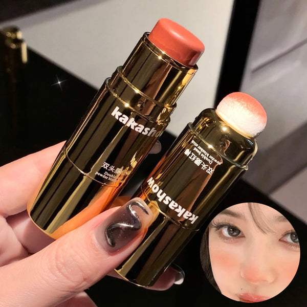 Double-Ended Cream Blush Stick with Sponge Applicator