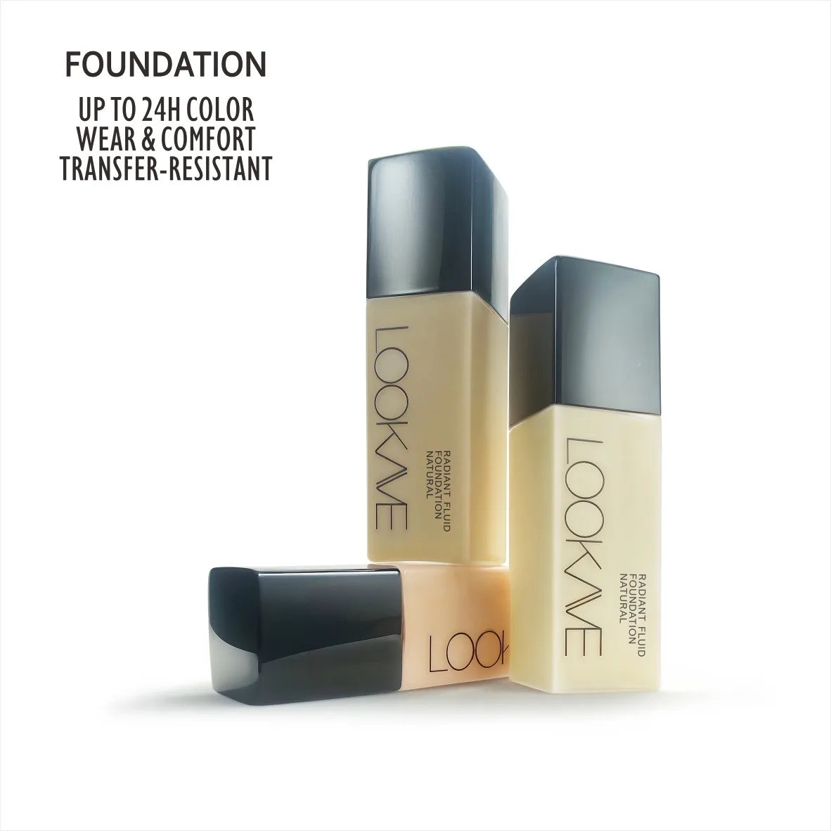Full Cover Matte Foundation Lasting Moisturizing Brighten Concealer Liquid Foundation Waterproof CC Cream Base Makeup Cosmetics