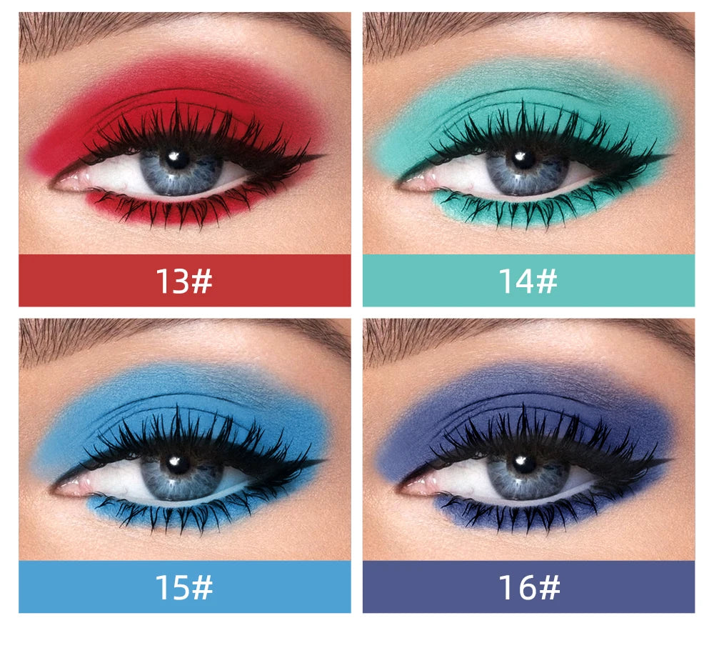 QIBEST 8 Color Matte Liquid Eyeshadow Stick Waterproof Long-Lasting Metallic Pigment Easy To Makeup Professional Eyeshadow Blush