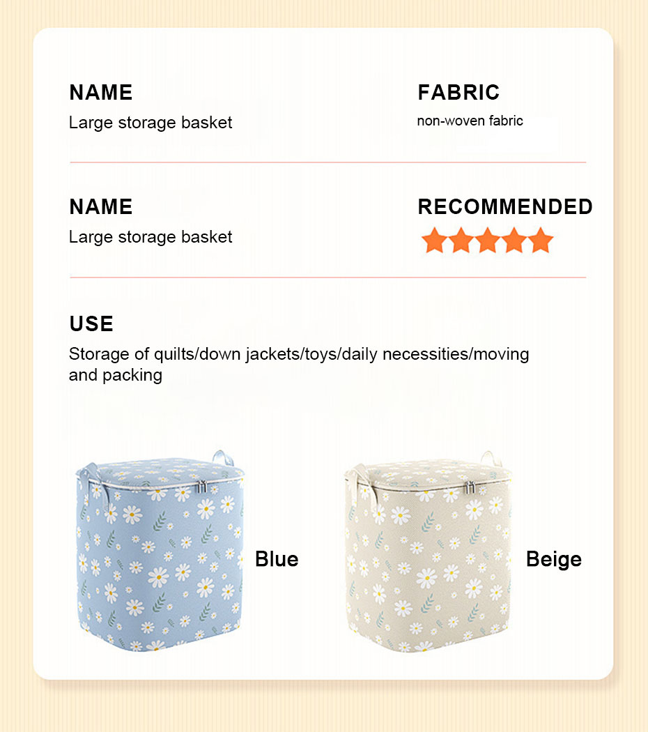 Household Large Capacity Moisture-proof Thickened Cotton Quilt Bag 210L Clothing Sorting Bag Luggage Moving and Packing Bag